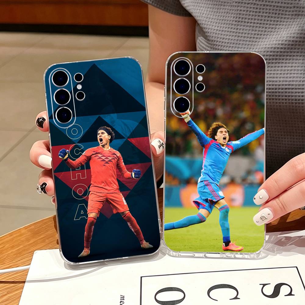 Street Fashion Store - G-Guillermo Ochoa スマホケース サムスン S25,S24,S21,S22,S23,S30,Ultra,S20,Plus,Fe,Note,10,9,5G対応 透明カバー