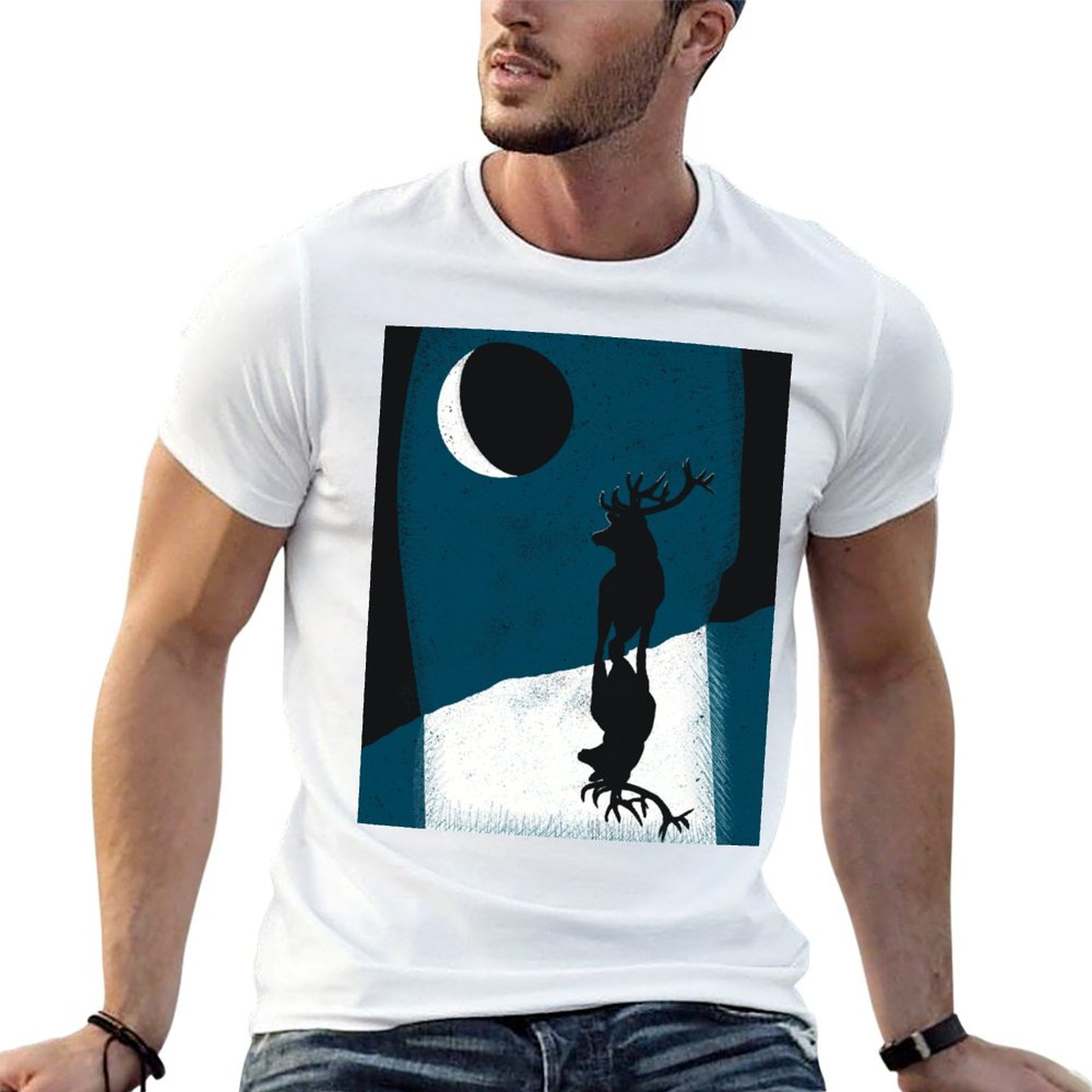 Street Fashion Pose - Moonlight pose Tシャツ ストリートファッション カジュアルTシャツ