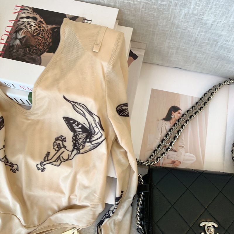 Street Fashion Hip Hop - ボディスーツ 女性 レディース Y2K ストリートウェア ストリート