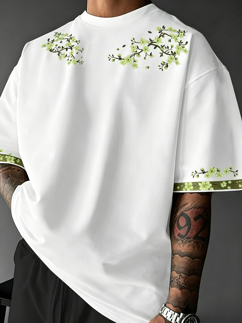 日本の原宿桜 3D プリント呼吸速乾メンズ Tシャツアウトド - Street Fashion In Japanese のレビューと価格