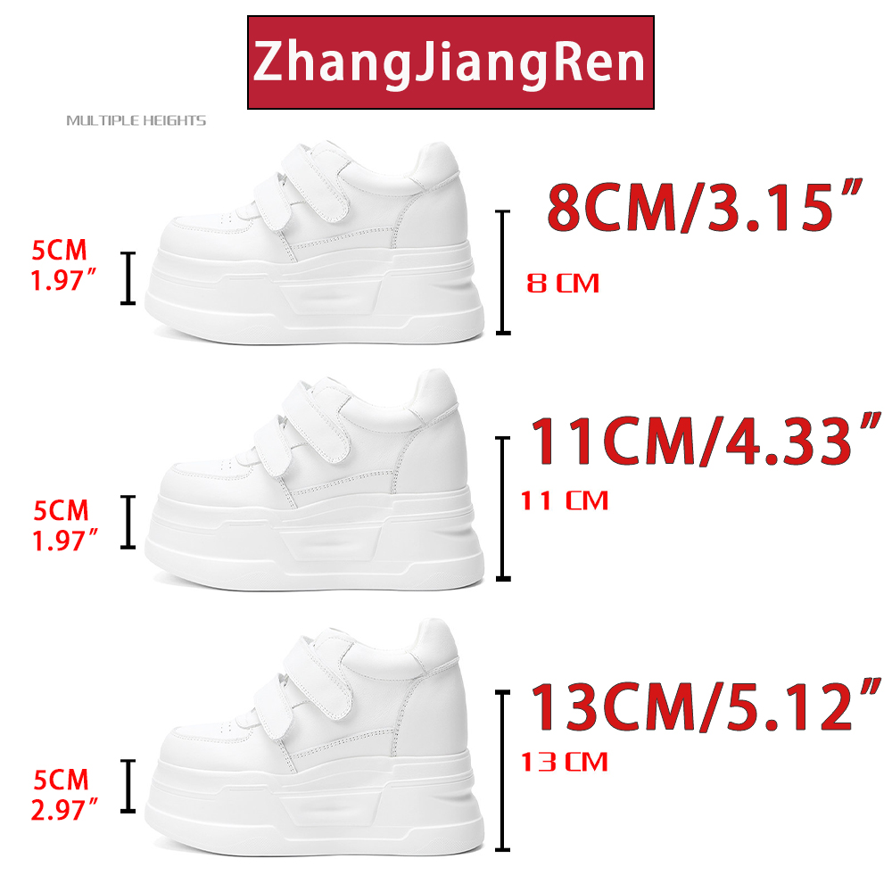 ZJR 8-13 センチメートル女性のインナーリフトシューズ - Chunky Sneaker Platform のレビューと価格