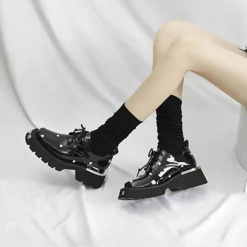 女性ローファークリスタルプラットフォーム分厚いメアリージェー - Chunky Sneaker Platform のレビューと価格