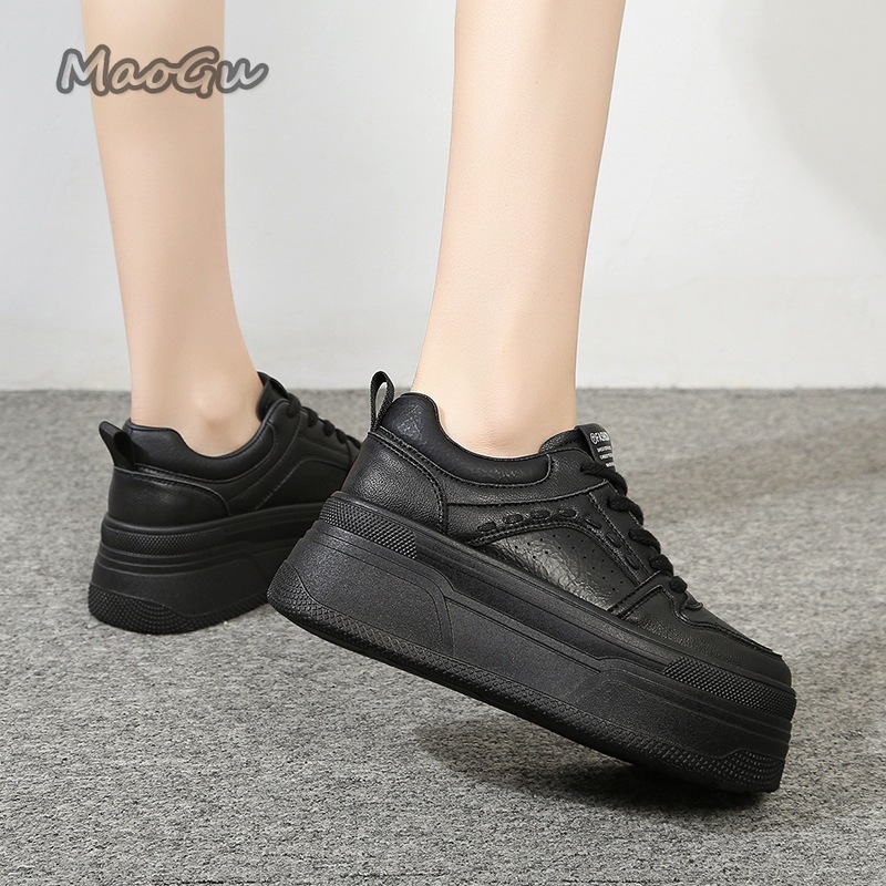 身長を伸ばすプラットフォーム ホワイトスニーカー 女性用 レ - Chunky Sneaker Platform のレビューと価格