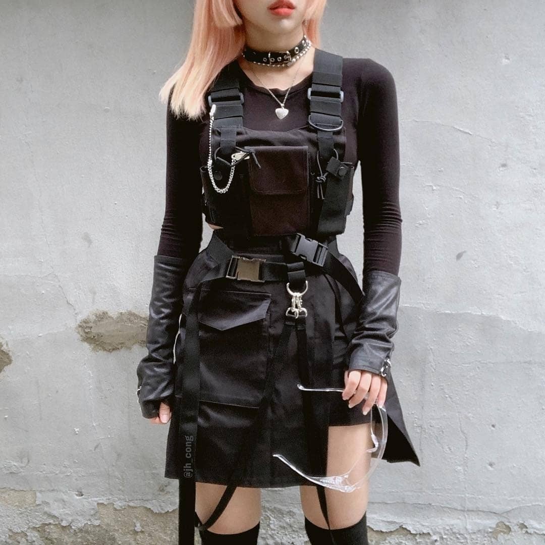 機能的なタクティカルチェストバッグ レディース ファッション - Street Fashion Vest のレビューと価格