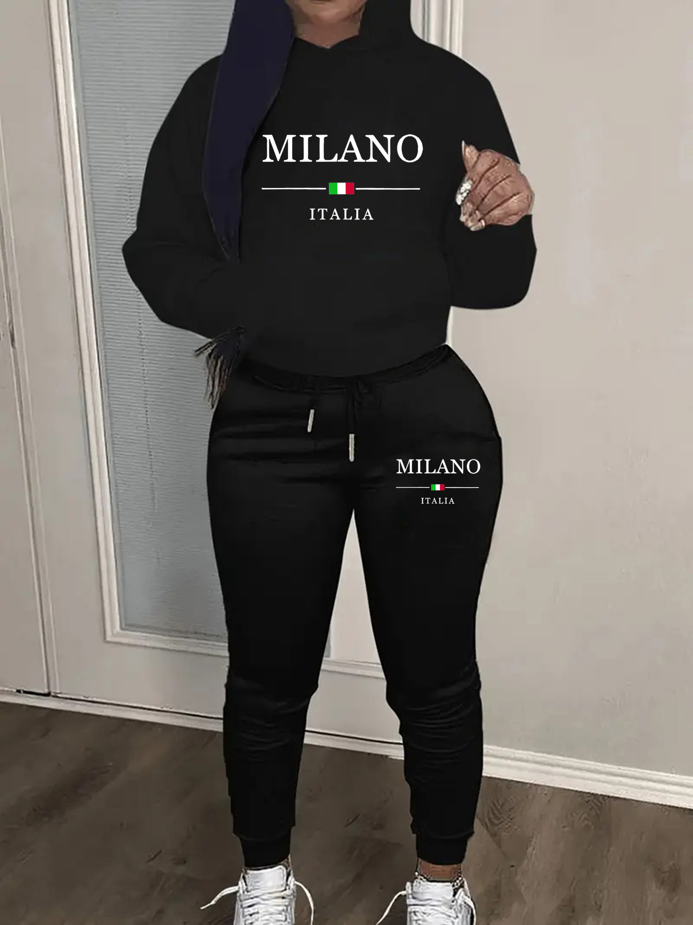 女性の秋と冬のカジュアルファッションルーズヒップホップストリ - Street Fashion Milano のレビューと価格