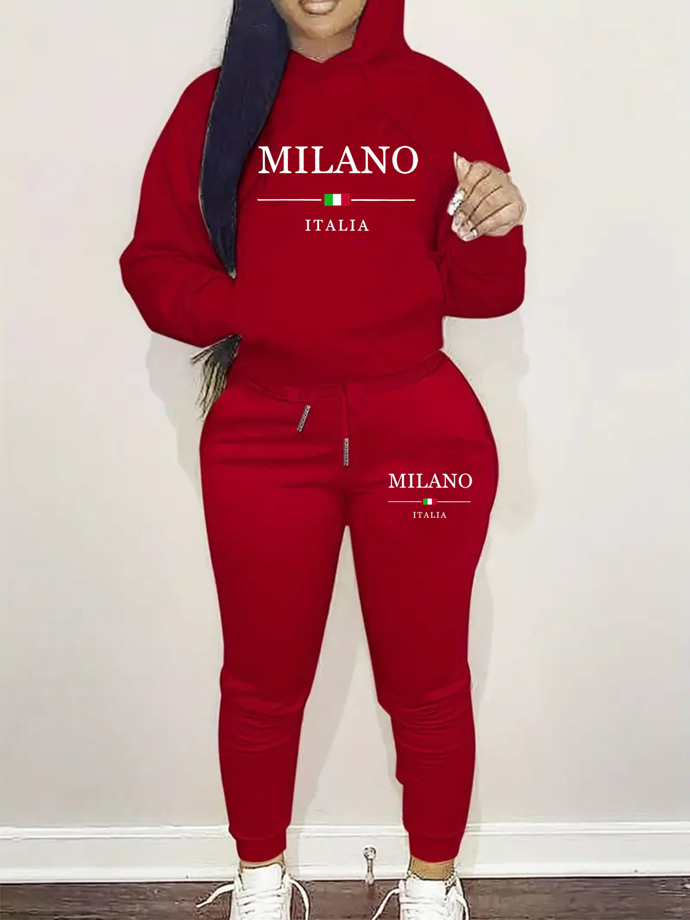 女性の秋と冬のカジュアルファッションルーズヒップホップストリ - Street Fashion Milano のレビューと価格
