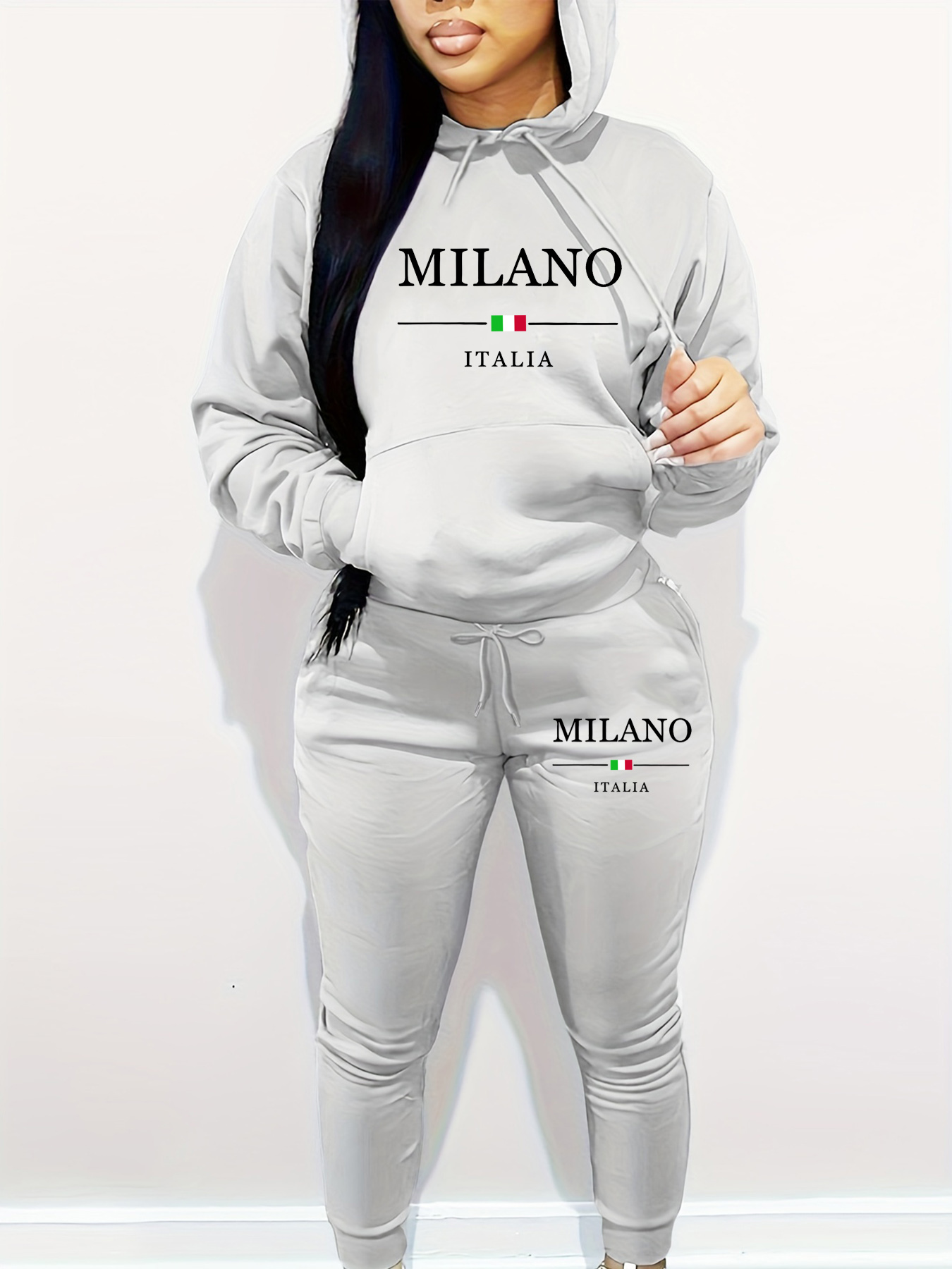 女性の秋と冬のカジュアルファッションルーズヒップホップストリ - Street Fashion Milano のレビューと価格