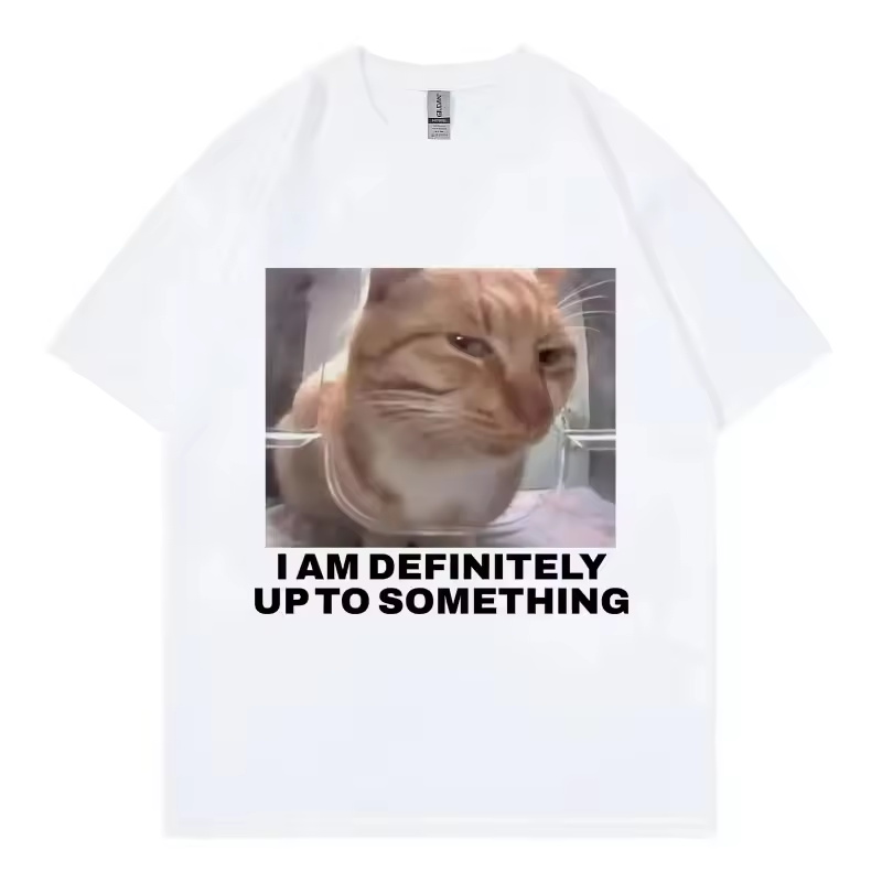 私は間違いなく何か面白いことをしている猫ミームTシャツハイス - Street Fashion Definition のレビューと価格