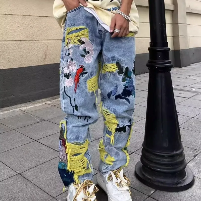 メンズジーンズ,ヴィンテージアメリカのヒップホップスタイルの - Street Fashion In Japanese のレビューと価格