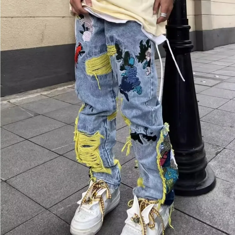 メンズジーンズ,ヴィンテージアメリカのヒップホップスタイルの - Street Fashion In Japanese のレビューと価格