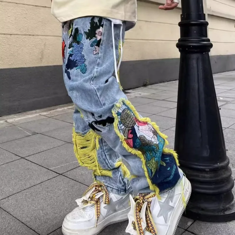 メンズジーンズ,ヴィンテージアメリカのヒップホップスタイルの - Street Fashion In Japanese のレビューと価格
