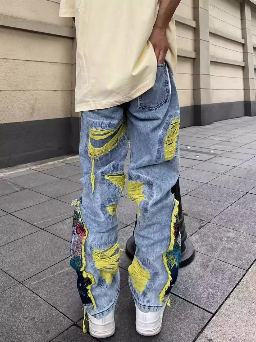 メンズジーンズ,ヴィンテージアメリカのヒップホップスタイルの - Street Fashion In Japanese のレビューと価格