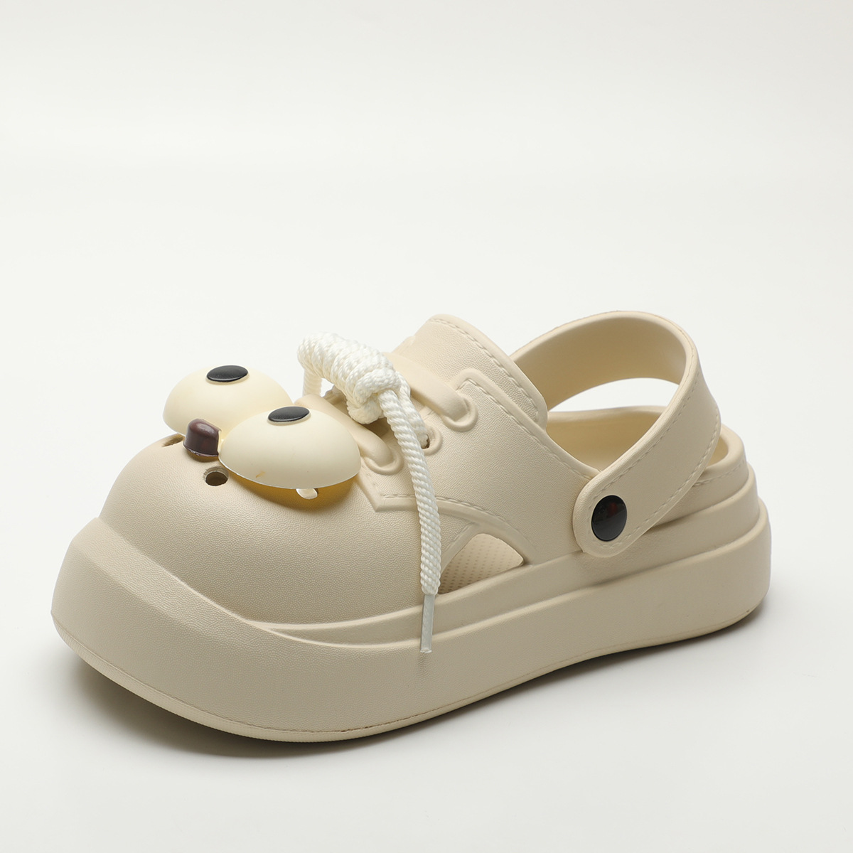 キュートなDIYビッグアイファッションクロッグ、女性用サマー - Street Fashion Walking のレビューと価格
