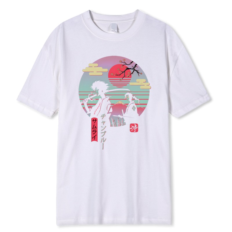 2 日本のサムライウォーキングホームヒップホッププリント男性 - Street Fashion Walking のレビューと価格