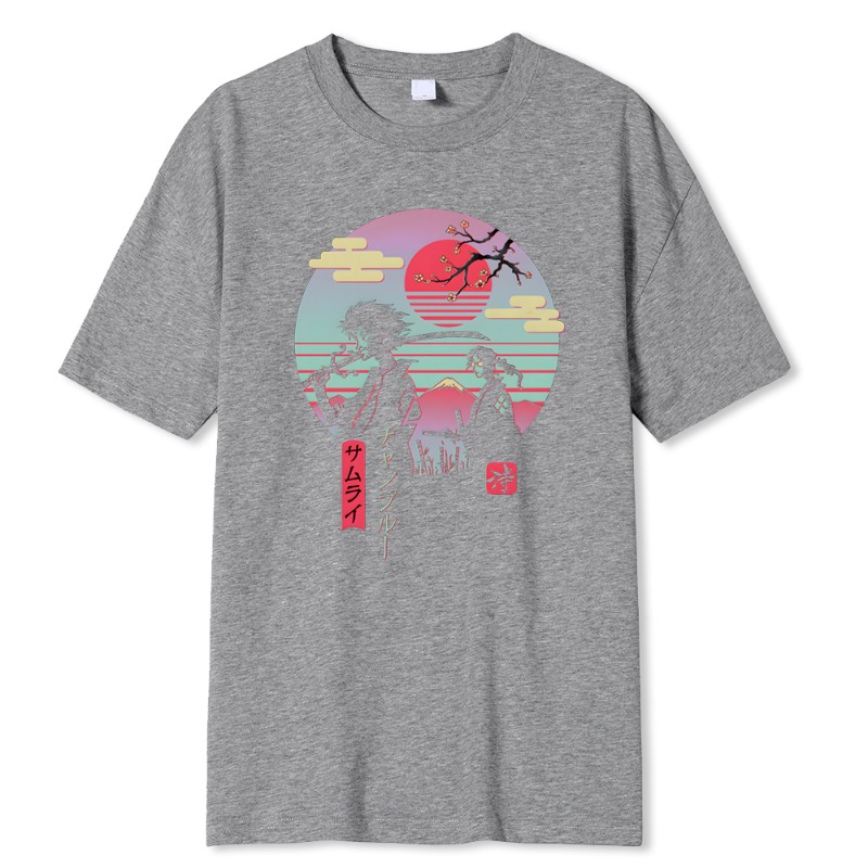 2 日本のサムライウォーキングホームヒップホッププリント男性 - Street Fashion Walking のレビューと価格