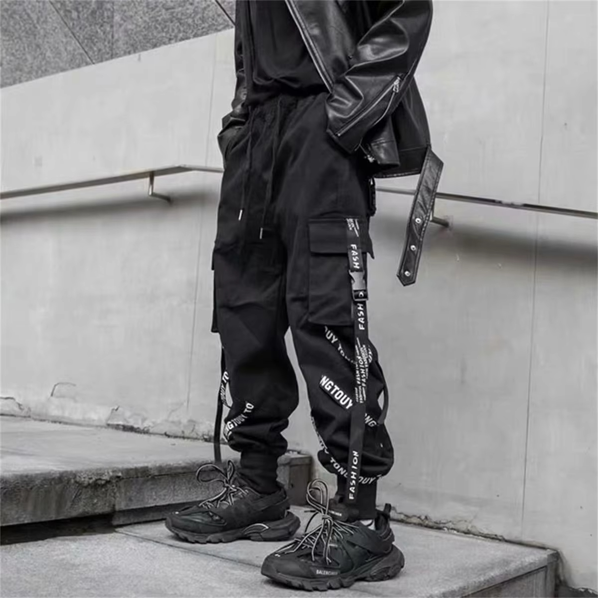 ファッション新作カーゴパンツ メンズジョガー パンクトラウザ - Street Fashion In Japanese のレビューと価格