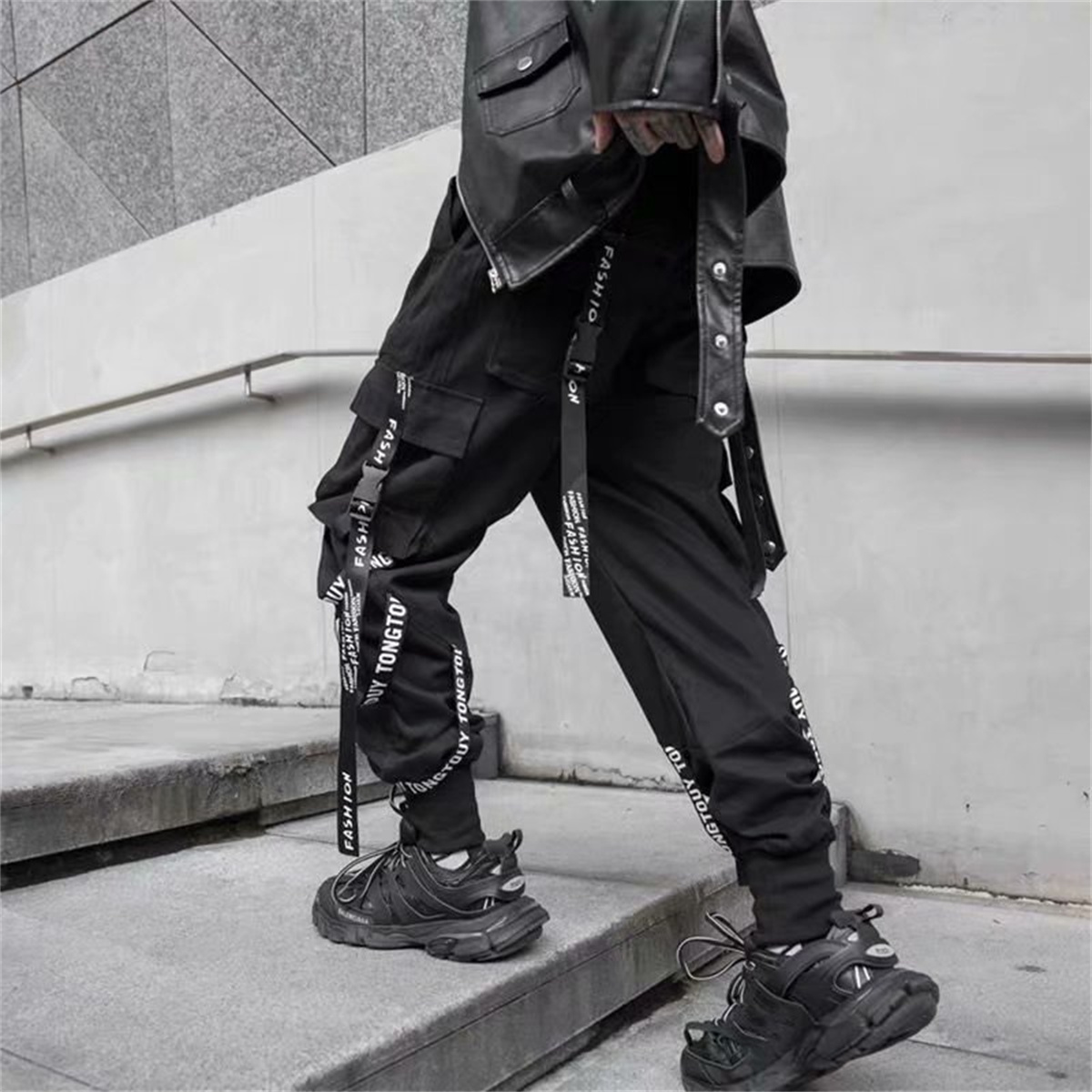 ファッション新作カーゴパンツ メンズジョガー パンクトラウザ - Street Fashion In Japanese のレビューと価格