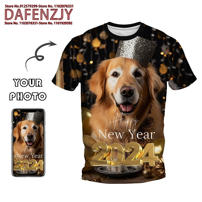 男性と女性のための3DプリントTシャツ,楽しいペット写真,ヒ - Street Fashion Hip Hop のレビューと価格