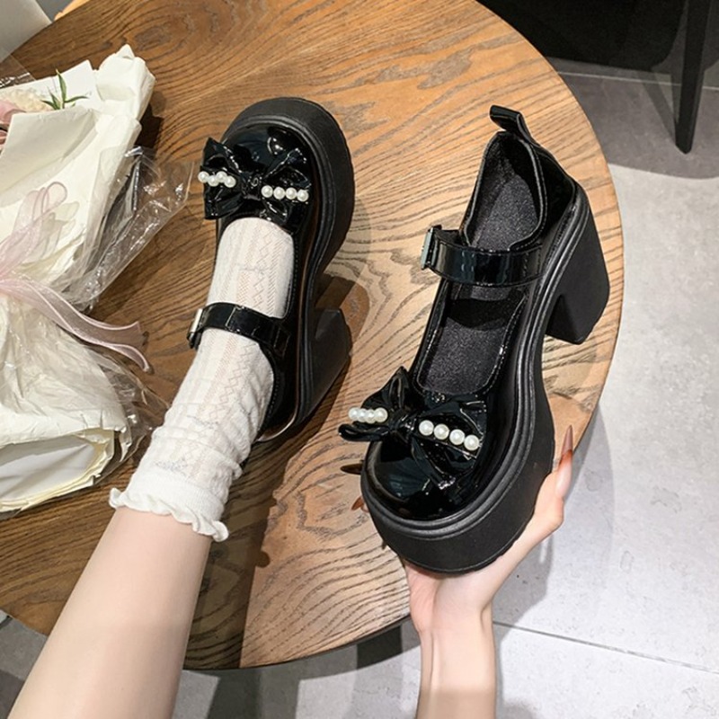 2026 ロリータシューズ黒スーパーハイヒールメアリージェー - Chunky Sneaker Platform のレビューと価格