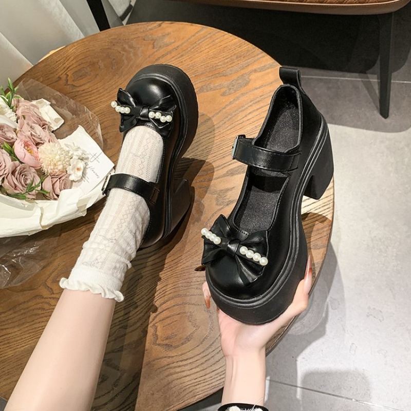 2026 ロリータシューズ黒スーパーハイヒールメアリージェー - Chunky Sneaker Platform のレビューと価格
