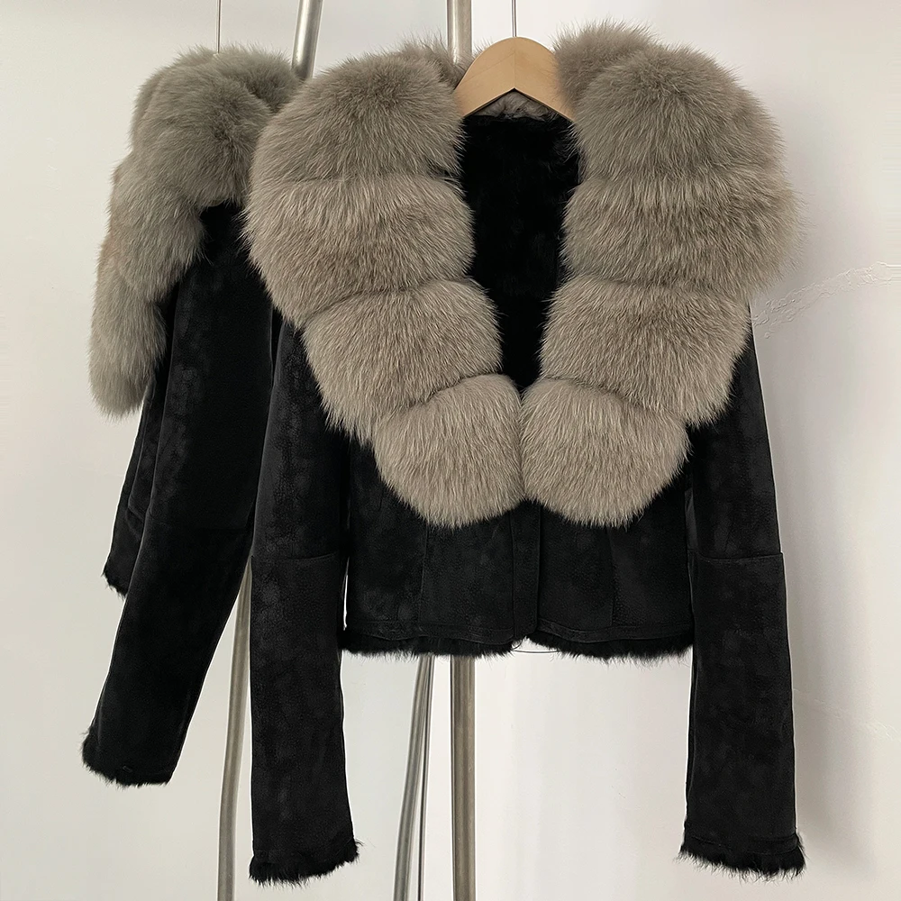 2025秋冬新作 ファー ジャケット スエード レザー 本物 - Street Fashion Store のレビューと価格