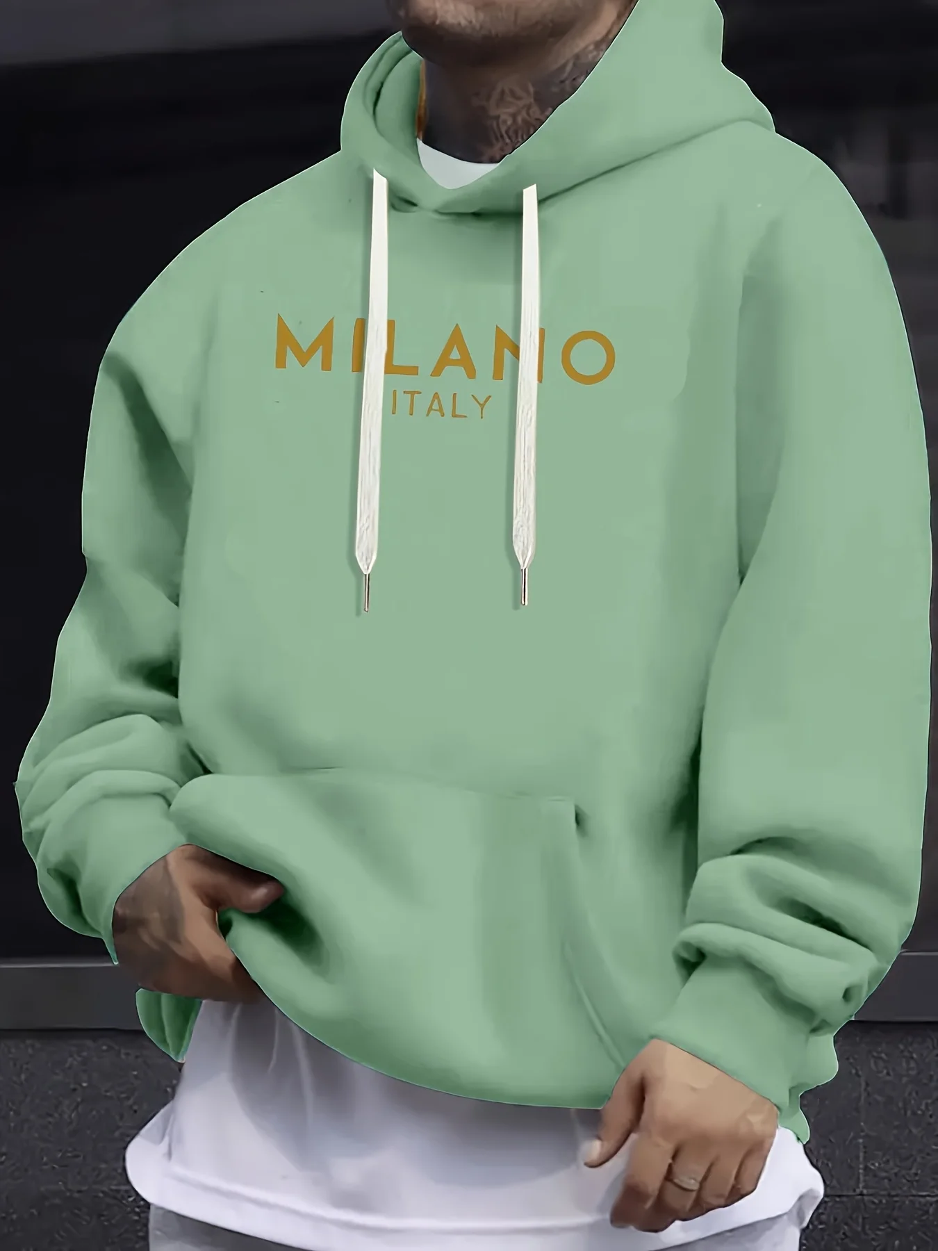 2026 秋冬フード付きスウェットシャツ、MILANO プリ - Street Fashion Milano のレビューと価格