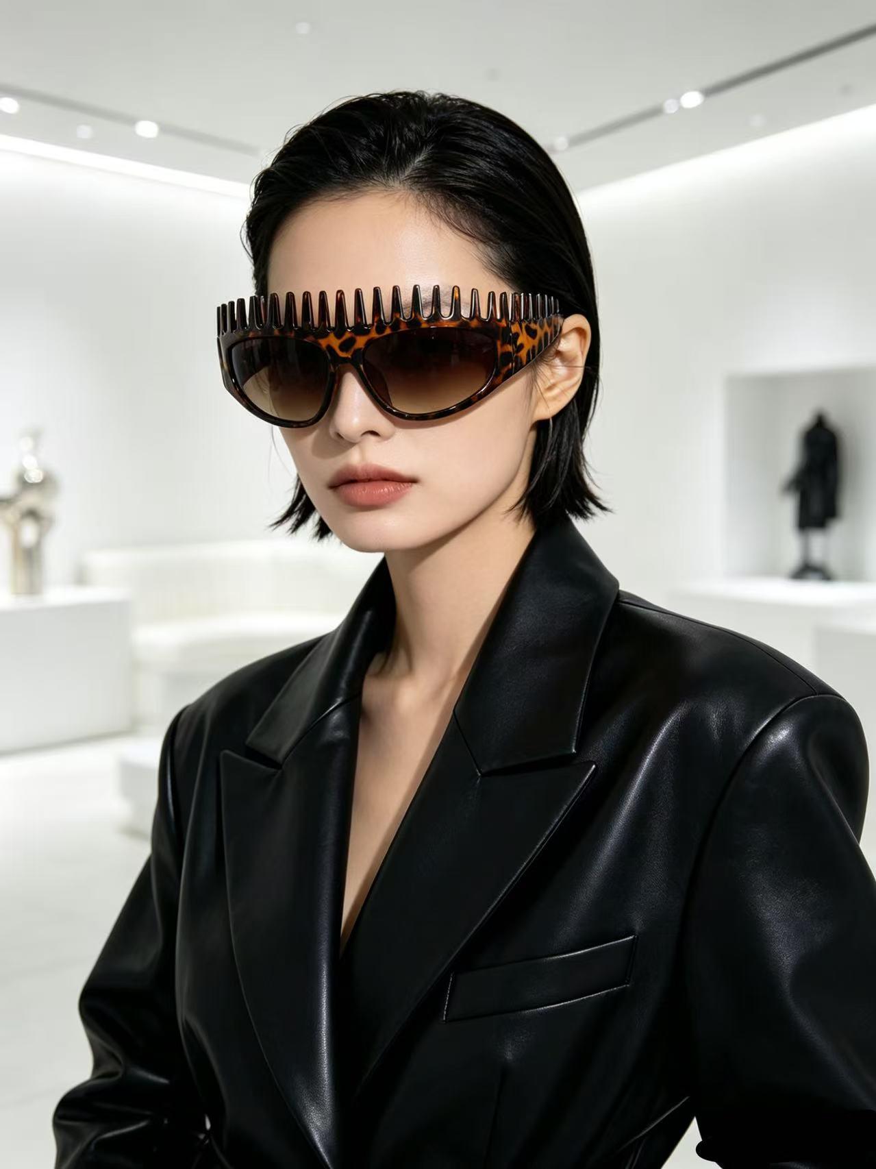 ファッションヘッドバンドスタイルのラップサングラス、装飾的な - Street Fashion Photographers のレビューと価格