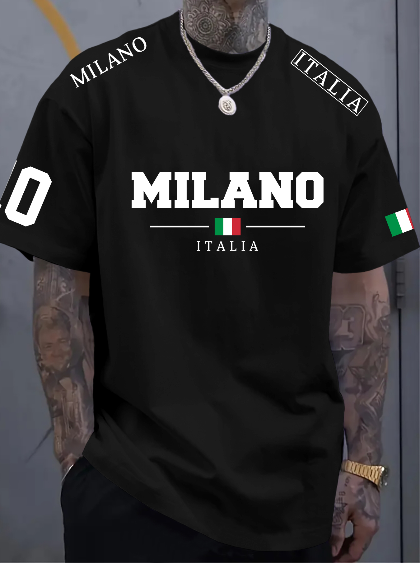 メンズ Tシャツ カジュアル ストリートスタイル ミラノ イ - Street Fashion Milano のレビューと価格