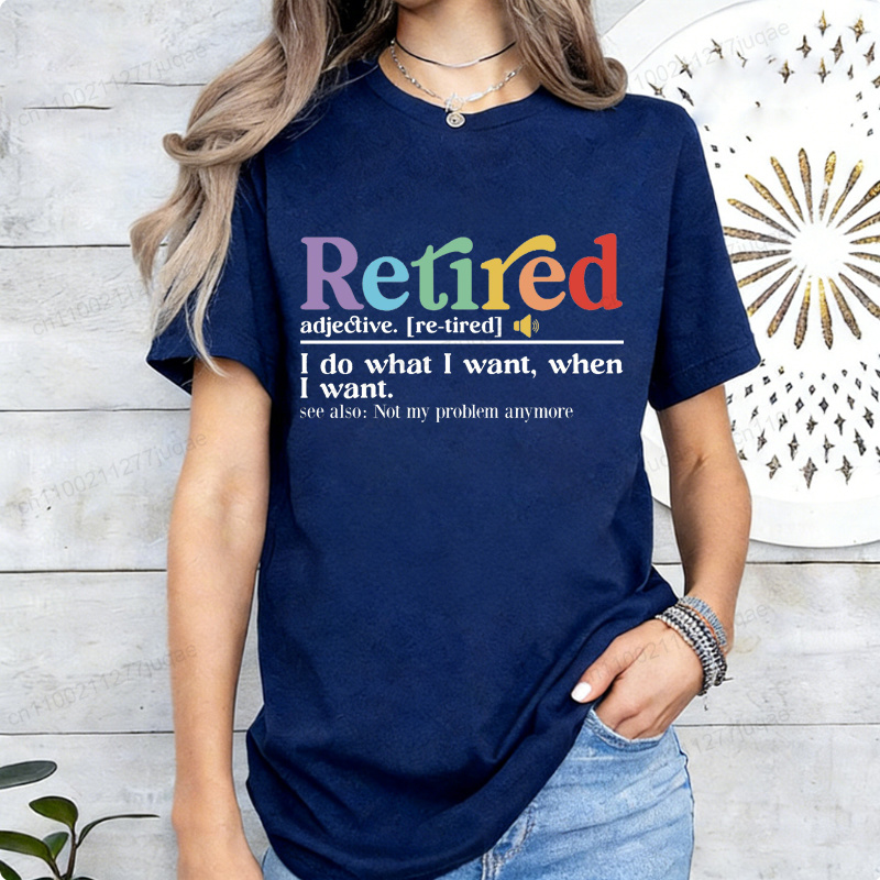 面白い退職Tシャツ退職定義Tシャツ私は好きなことをするシャツ - Street Fashion Definition のレビューと価格