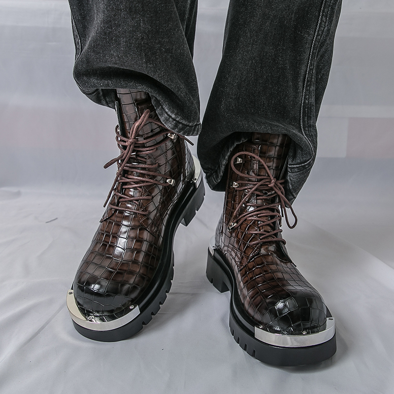 高品質ハイカットメンズアウトドアハイキングブーツ、ファッショ - Street Fashion Walking のレビューと価格