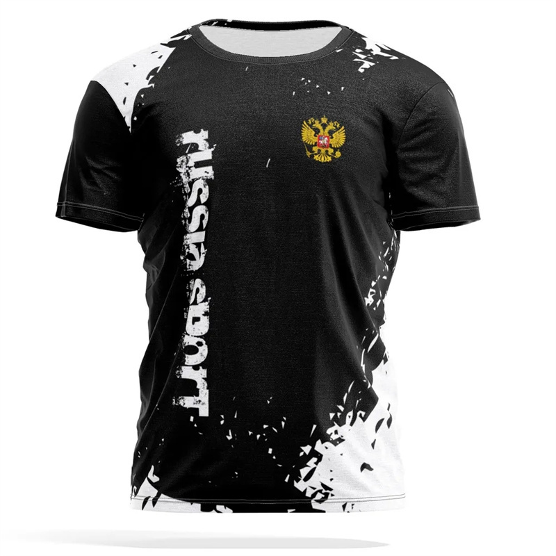 ロシア国章プリント Tシャツ男性女性プライドストリートファッ - Street Fashion Essentials のレビューと価格