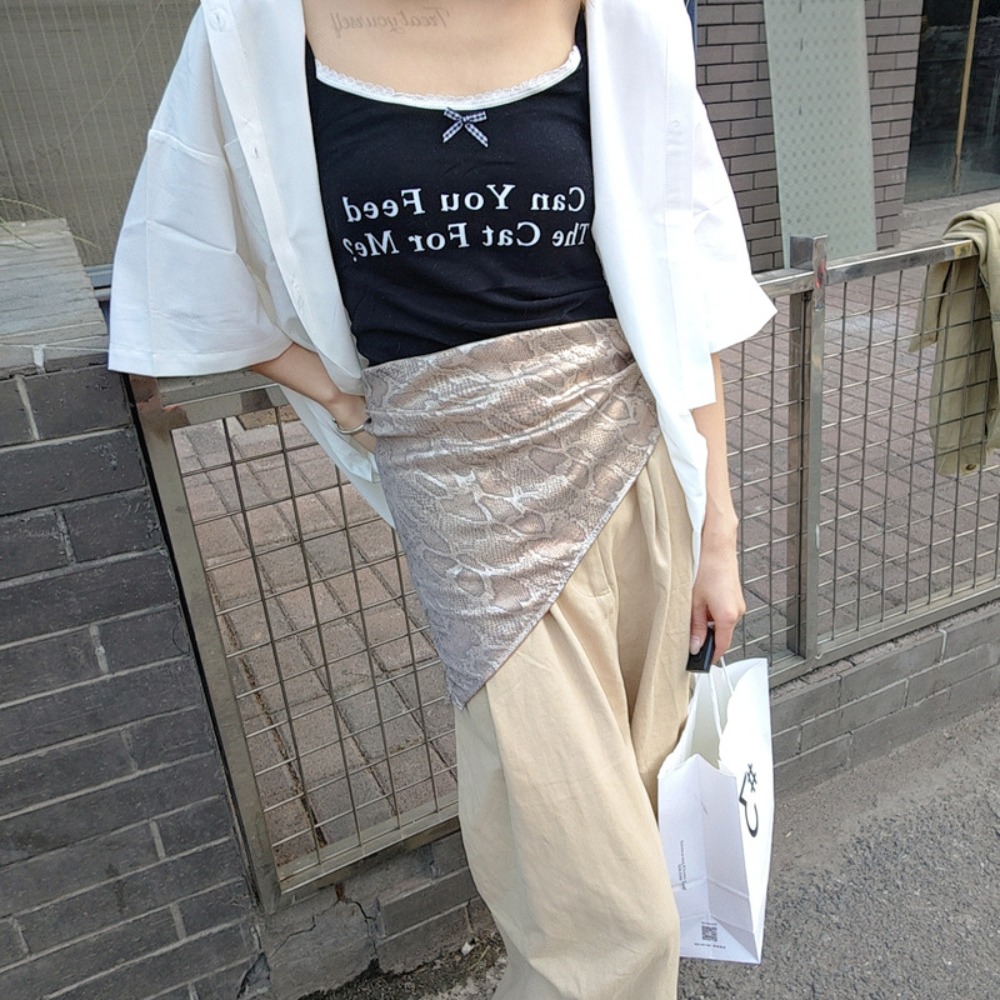 帽子 Y2K スネークプリント ヘアスカーフ ソフト ヒップ - Street Fashion Hip Hop のレビューと価格